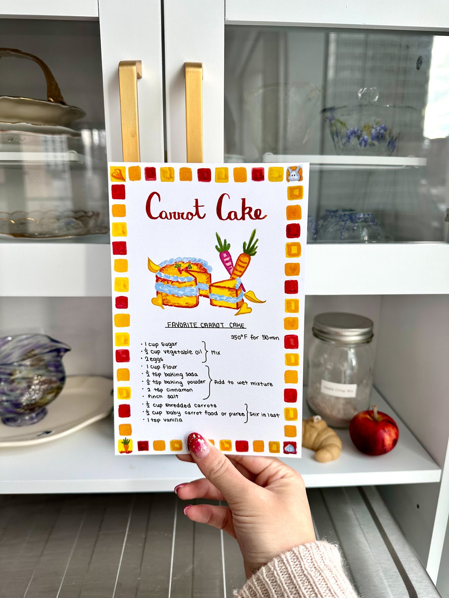 Carrot Cake Recipe Card