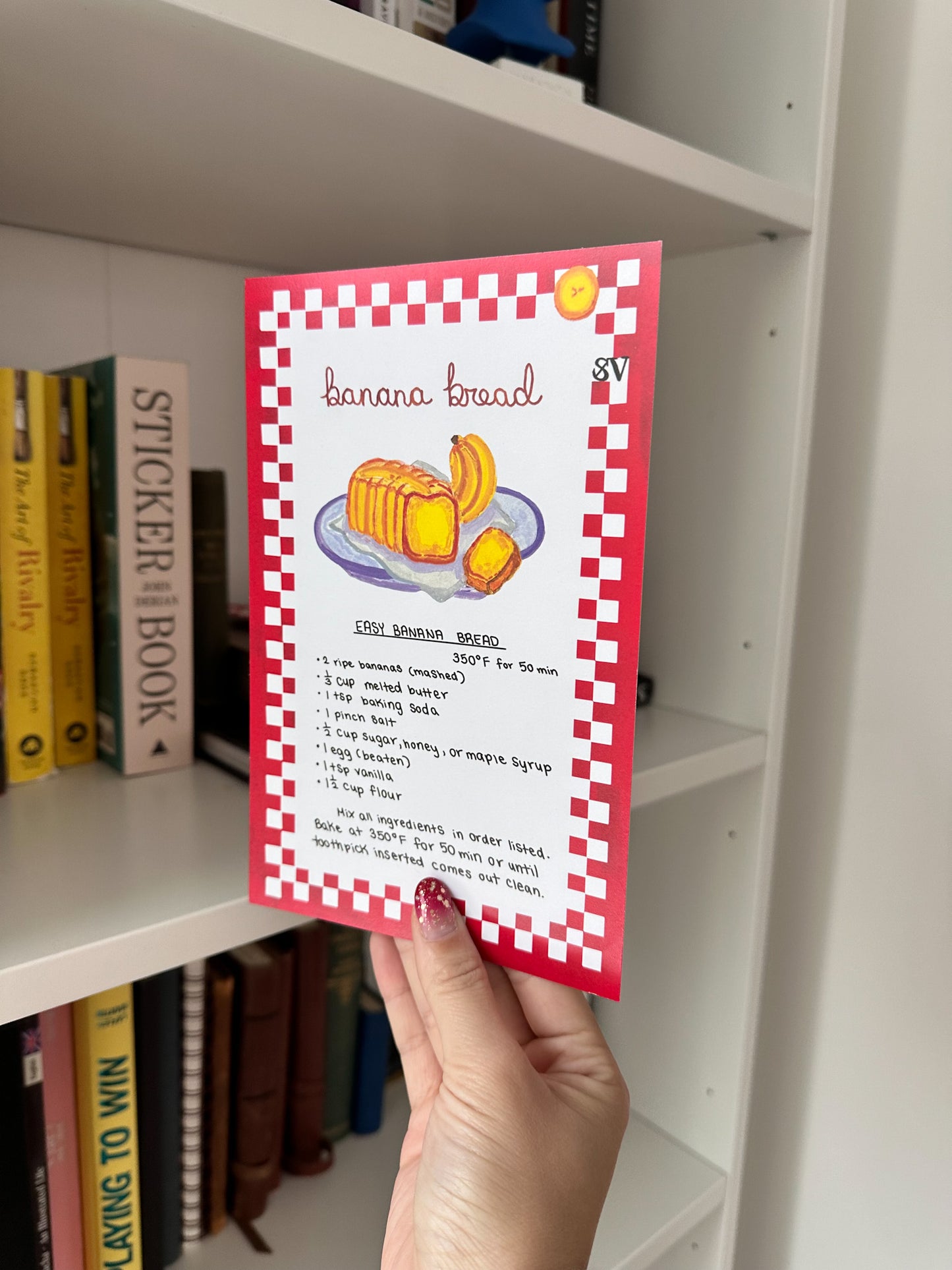 Banana Bread Recipe Card