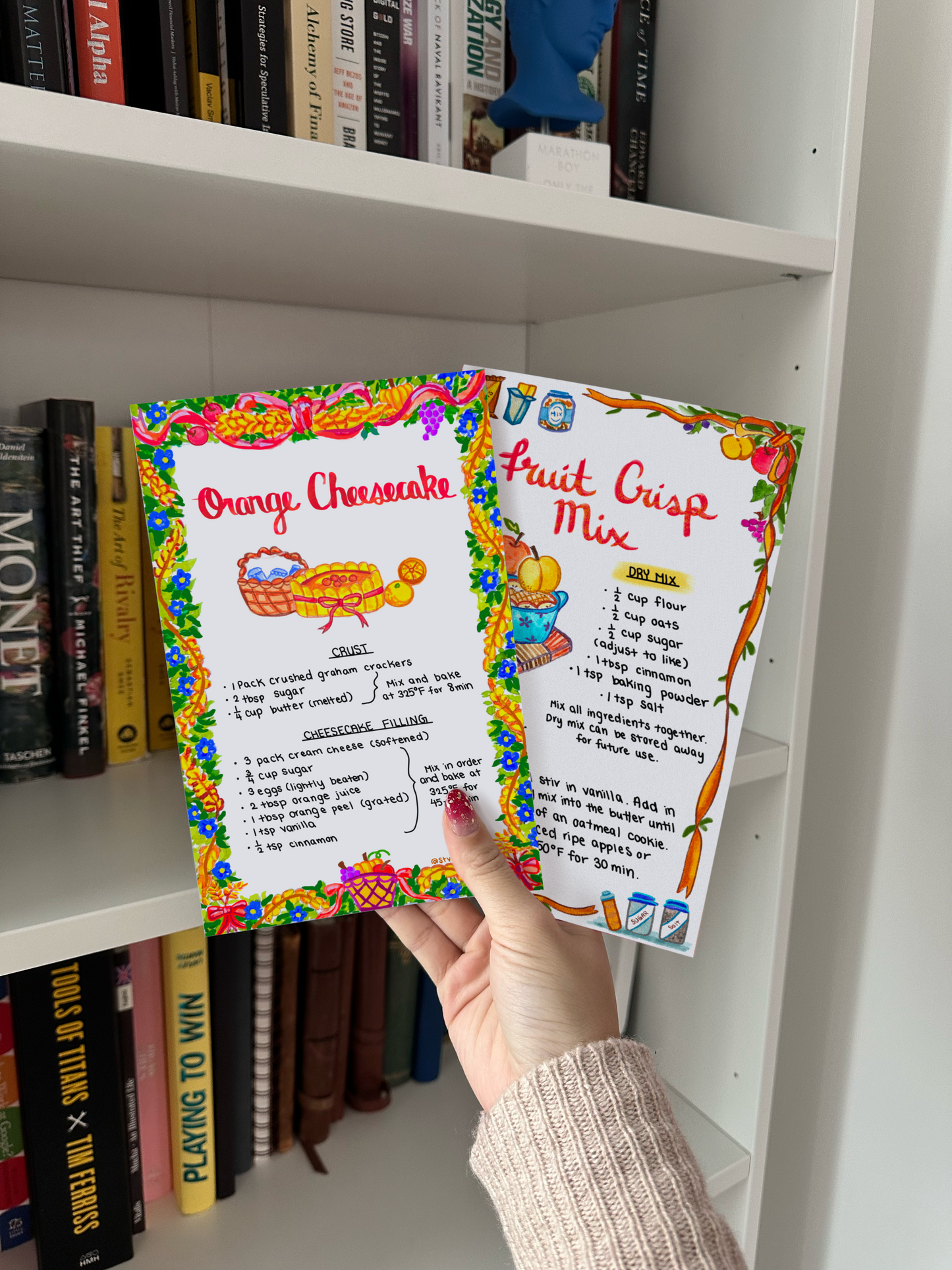 "Cheesecakes & Pies" Recipe Card Set